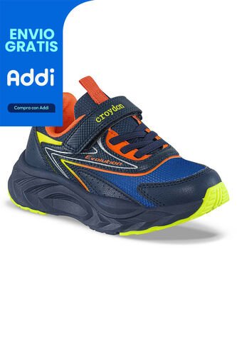 Tenis Running Repal Azul Osc Croydon Para Niño Croydon
