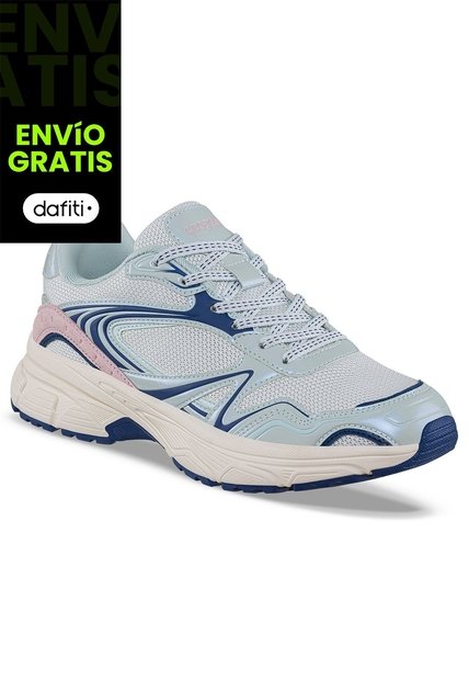 Tenis Urbanos Kitar Azul Croydon Para Mujer