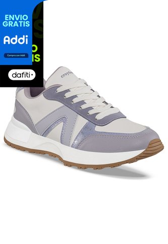 Tenis Urbanos Bekir Blanco-Lila Croydon Para Mujer Croydon