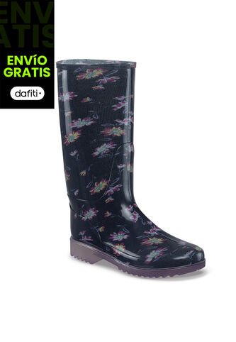 Botas Lluvia Janah Negro Croydon Para Mujer Croydon