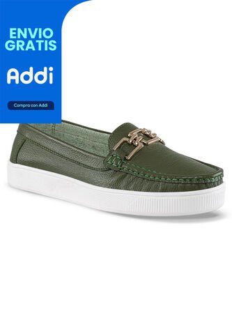 Mocasines Milly Verde Croydon Para Mujer Croydon