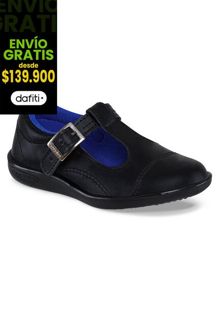 Zapatos Escolares Colegial Videl Negro Para Niña Croydon