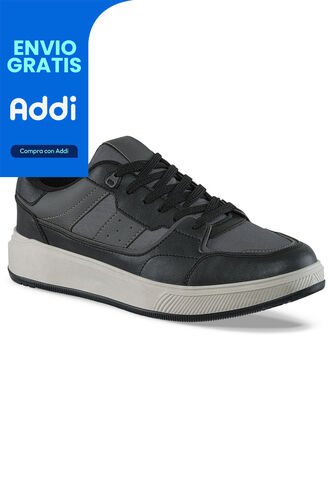 Tenis Urbanos Dusty Negro-Gris Croydon Para Hombre Croydon