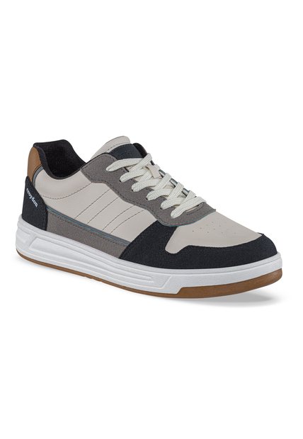 Tenis Casuales Titus Beige-Negro Croydon Para Hombre