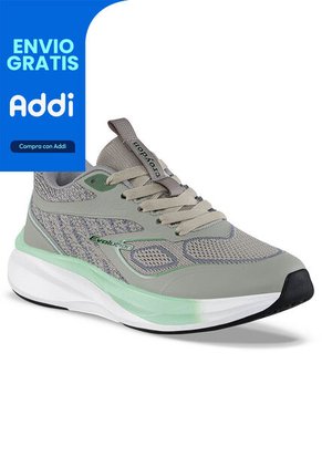 Tenis Running Naki Gris Croydon Para Mujer