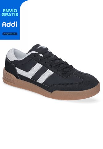 Tenis Casuales Lizon Negro Croydon Para Mujer Croydon