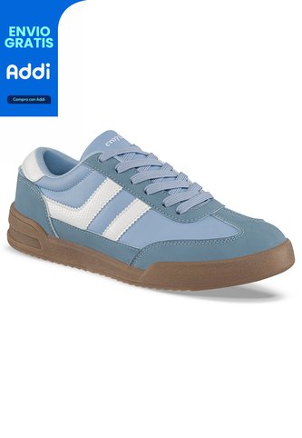 Tenis Casuales Lizon Azul Croydon Para Mujer Croydon