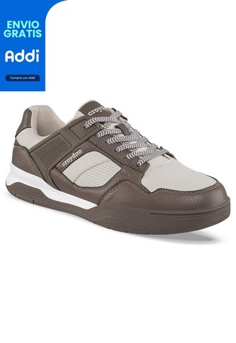 Tenis Urbanos Jecod Beige-Café Croydon Para Hombre Croydon