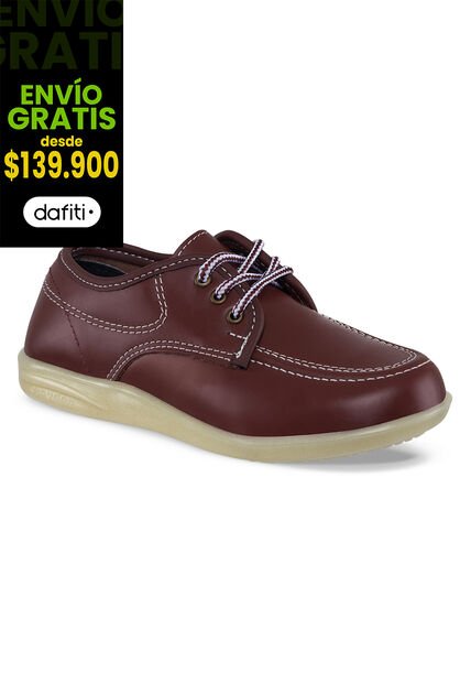 Zapatos Escolares Bachiller Rojo Para Niña Croydon