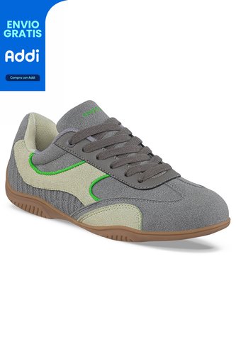 Tenis Casuales Zebar Gris Croydon Para Mujer Croydon