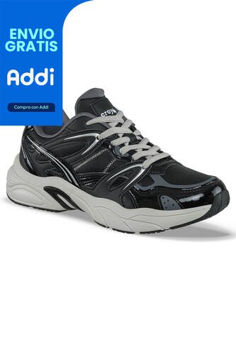 Tenis Urbanos Argame Negro Croydon Para Mujer Croydon