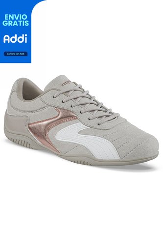 Tenis Urbanos Sevop Beige Croydon Para Mujer Croydon