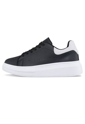 Tenis Ailen Negro Blanco Croydon Negro-Bla Para Mujer Croydon