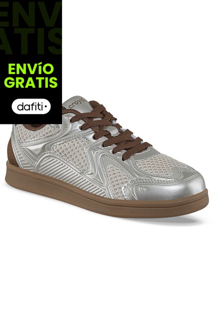 Tenis Urbanos Fidom Beige Croydon Para Mujer