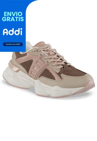 Tenis Urbanos Nado Beige-Café Croydon Para Mujer Croydon