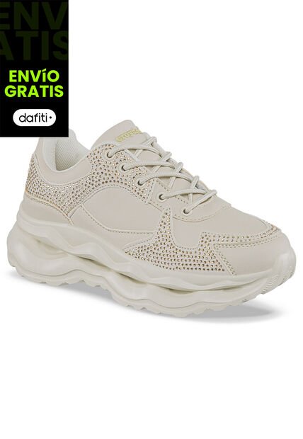 Tenis Quiver Beige Para Mujer Croydon