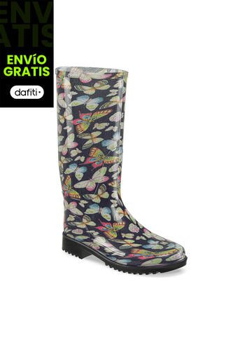 Botas Lluvia Adila Negro Para Mujer Croydon Croydon