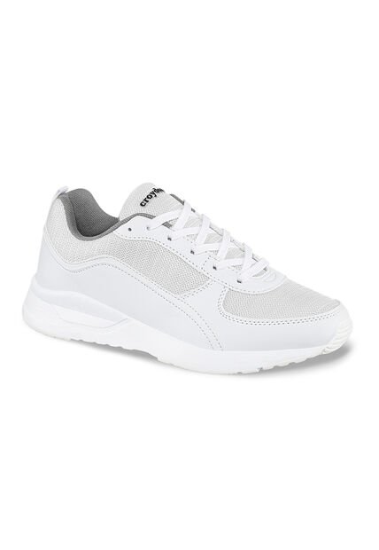 Tenis Escolares Scoil Blanco Para Niña Croydon