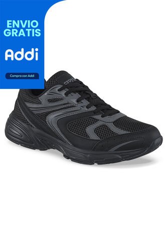 Tenis Urbanos Bilaro Negro-Gris Croydon Para Hombre Croydon