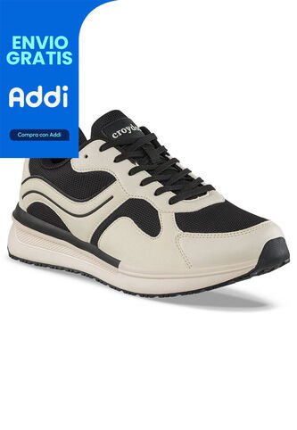 Tenis Urbanos Salur Beige Croydon Para Hombre Croydon