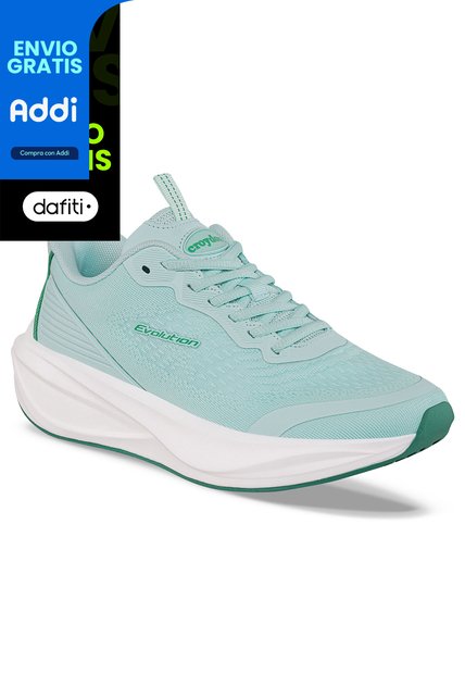 Tenis Running Nagov Verde Croydon Para Mujer