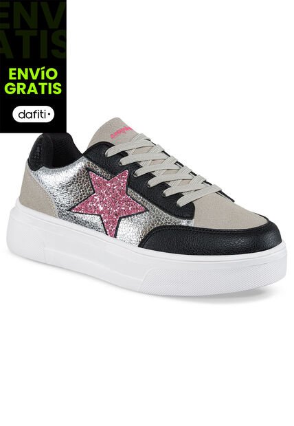 Zapatos Tidal Plata-Fucsia Para Mujer Croydon
