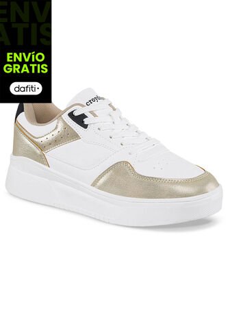 Zapatos Quasa Blanco-Oro Para Mujer Croydon Croydon
