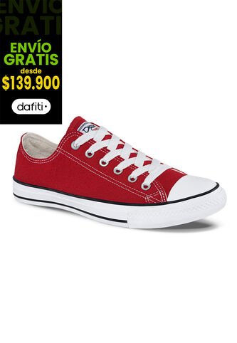 Tenis Discovery Bajo Rojo Para Hombre Y Mujer Croydon Croydon