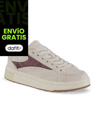 Tenis Casuales Doxok Beige Croydon Para Mujer Croydon