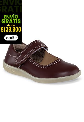Zapatos Escolares Mafalda Rojo Para Niña Croydon Croydon