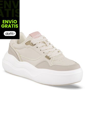 Tenis Urbanos Aryx Beige Para Mujer Croydon Croydon