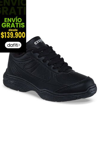 Tenis Colegial 10 New Negro Para Niño Y Niña Croydon Croydon