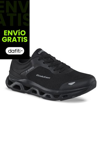 Tenis Running Rwag Negro-Negro Croydon Para Hombre Croydon