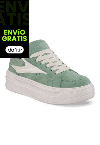 Tenis Casuales Lobot Verde Croydon Para Mujer Croydon