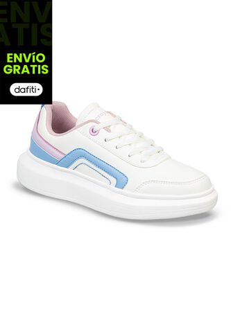 Zapatos Katrena 1 Blanco-Lila Para Mujer Croydon Croydon
