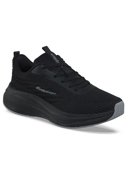 Tenis Running Yebar Negro-Negro Croydon Para Hombre