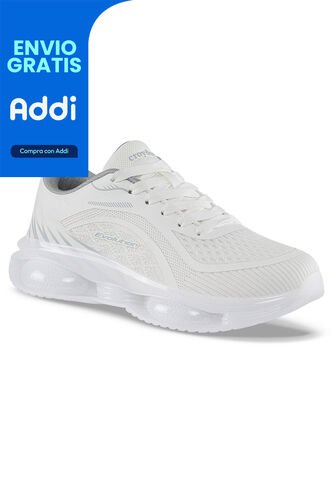 Tenis Running Lumo Blanco-Blanco Croydon Para Mujer Croydon