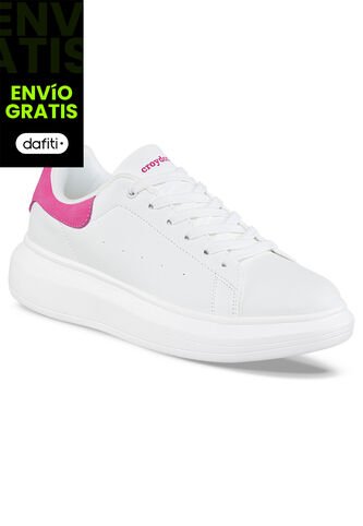 Tenis Zatrena Blanco-Fucsia Para Mujer Croydon Croydon