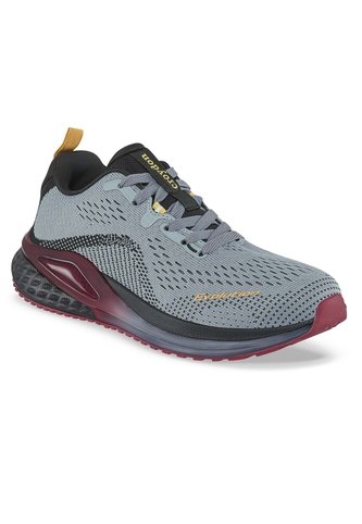 Tenis Running Neldra Gris-Vino Croydon Para Hombre Croydon