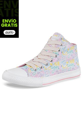 Tenis Minka Alto Blanco Para Niña Croydon Croydon
