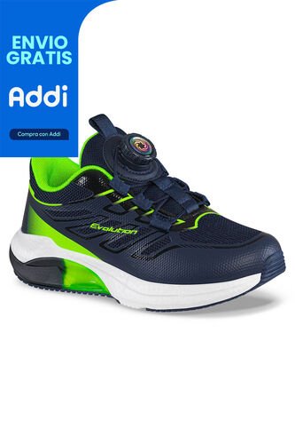 Tenis Running Furam Azul Osc Croydon Para Niño Croydon