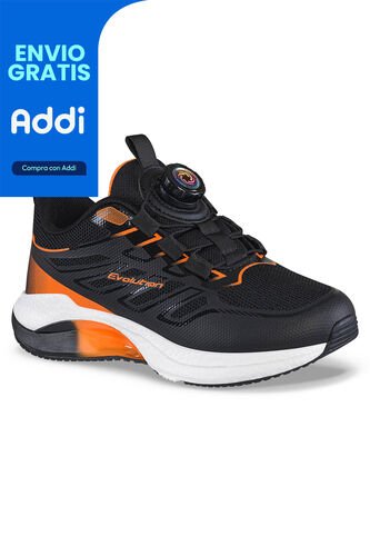 Tenis Running Furam Negro-Nar Croydon Para Niño Croydon