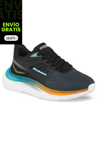 Tenis Running Lotox Negro Para Niño Croydon Croydon