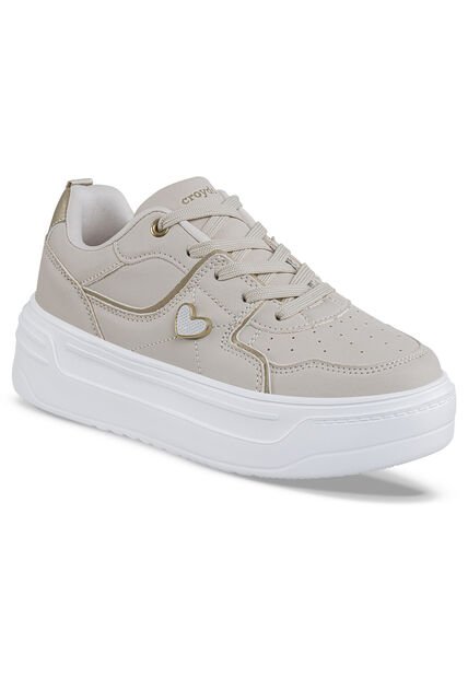 Tenis Casuales Mefos Beige Croydon Para Mujer