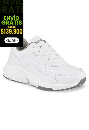 Tenis Escolares Xcoleg C Blanco Para Niña Y Niño Croydon