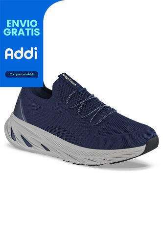 Tenis Para Caminar Sefican Azul Osc Croydon Para Hombre Croydon