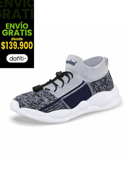 Tenis Nelil Gris Para Niño Croydon