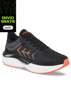 Tenis Running Quip Negro Para Hombre Croydon
