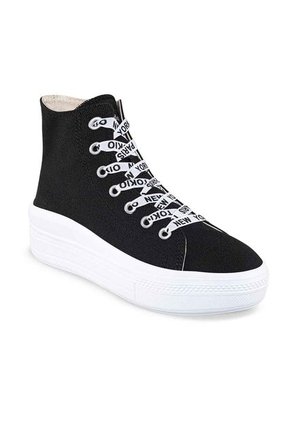 Botines Discovery Alto Pl Negro Para Niña Croydon