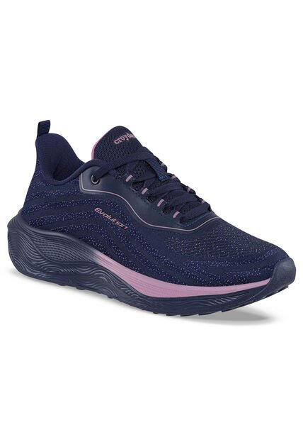 Tenis Running Seph Azul Osc-Fucsia Croydon Para Mujer